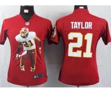 nike women nfl jerseys washington redskins #21 taylor red[portrait fashion]