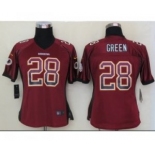 nike women nfl jerseys washington redskins #28 green burgundy red[nike drift fashion]