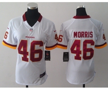 nike women nfl jerseys washington redskins #46 morris white[nike]