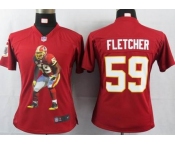 nike women nfl jerseys washington redskins #59 fletcher red[portrait fashion]