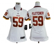 nike women nfl jerseys washington redskins #59 fletcher white[nike]