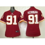 nike women nfl jerseys washington redskins #91 kerrigan red[nike]