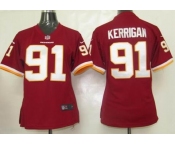 nike women nfl jerseys washington redskins #91 kerrigan red[nike]