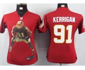 nike women nfl jerseys washington redskins #91 kerrigan red[portrait fashion]