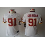 nike women nfl jerseys washington redskins #91 kerrigan white[nike limited]