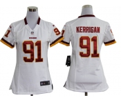 nike women nfl jerseys washington redskins #91 kerrigan white[nike]