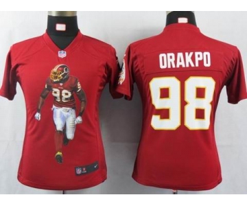 nike women nfl jerseys washington redskins #98 orakpo red[portrait fashion]