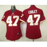 nike women nfl washington redskins #47 cooley red[nike]