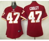 nike women nfl washington redskins #47 cooley red[nike]