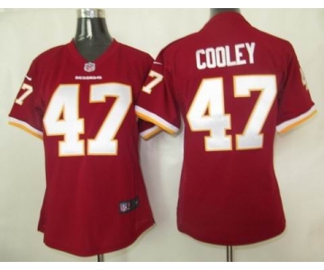 nike women nfl washington redskins #47 cooley red[nike]