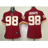 nike women nfl  washington redskins #98 orakpo red[nike]