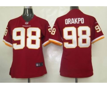 nike women nfl  washington redskins #98 orakpo red[nike]