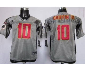 Nike Youth Washington Redskins #10 Robert Griffin III Grey [Nike Shadow]