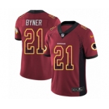 Youth Nike Washington Redskins #21 Earnest Byner Limited Red Rush Drift Fashion NFL Jersey