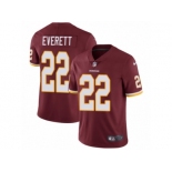 Youth Nike Washington Redskins #22 Deshazor Everett Burgundy Red Team Color Vapor Untouchable Limited Player NFL Jersey