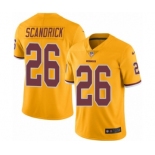 Youth Nike Washington Redskins #26 Orlando Scandrick Limited Gold Rush Vapor Untouchable NFL Jersey