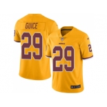 Youth Nike Washington Redskins #29 Derrius Guice Gold Stitched NFL Limited Rush Jersey