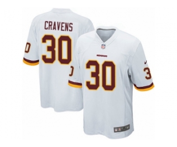 Youth Nike Washington Redskins #30 Su'a Cravens Game White NFL Jersey