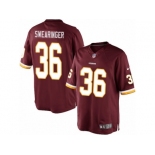 Youth Nike Washington Redskins #36 D.J. Swearinger Limited Burgundy Red Team Color NFL Jersey