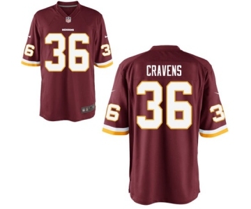 Youth Nike Washington Redskins #36 Su'a Cravens Red Team Color NFL Jersey