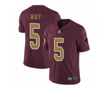 Youth Nike Washington Redskins #5 Tress Way Vapor Untouchable Limited Burgundy Red Gold Number Alternate 80TH Anniversary NFL Jersey