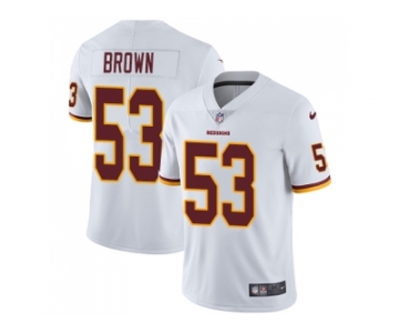 Youth Nike Washington Redskins #53 Zach Brown White Stitched NFL Vapor Untouchable Limited Jersey