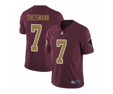 Youth Nike Washington Redskins #7 Joe Theismann Vapor Untouchable Limited Burgundy Red Gold Number Alternate 80TH Anniversary NFL Jersey