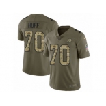 Youth Nike Washington Redskins #70 Sam Huff Limited Olive Camo 2017 Salute to Service NFL Jersey