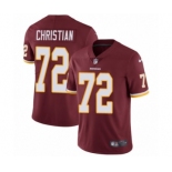 Youth Nike Washington Redskins #72 Geron Christian Burgundy Red Team Color Vapor Untouchable Elite Player NFL Jersey