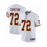 Youth Nike Washington Redskins #72 Geron Christian White Vapor Untouchable Elite Player NFL Jersey