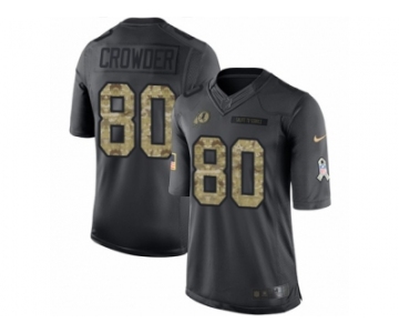Youth Nike Washington Redskins #80 Jamison Crowder Limited Black 2016 Salute to Service NFL Jersey