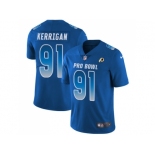 Youth Nike Washington Redskins #91 Ryan Kerrigan Royal Stitched NFL Limited NFC 2018 Pro Bowl Jersey