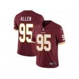 Youth Nike Washington Redskins #95 Jonathan Allen Vapor Untouchable Limited Burgundy Red Team Color NFL Jersey