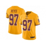 Youth Nike Washington Redskins #97 Kendall Reyes Limited Gold Rush NFL Jersey