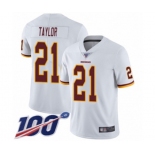 Youth Washington Redskins #21 Sean Taylor White Vapor Untouchable Limited Player 100th Season Football Jersey