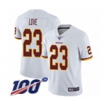 Youth Washington Redskins #23 Bryce Love White Vapor Untouchable Limited Player 100th Season Football Jersey