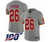 Youth Washington Redskins #26 Adrian Peterson Limited Gray Inverted Legend 100th Season Football Jersey