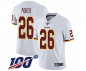 Youth Washington Redskins #26 Clinton Portis White Vapor Untouchable Limited Player 100th Season Football Jersey