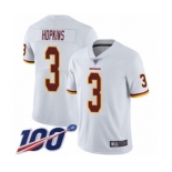 Youth Washington Redskins #3 Dustin Hopkins White Vapor Untouchable Limited Player 100th Season Football Jersey