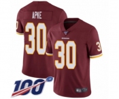 Youth Washington Redskins #30 Troy Apke Burgundy Red Team Color Vapor Untouchable Limited Player 100th Season Football Jersey