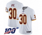 Youth Washington Redskins #30 Troy Apke White Vapor Untouchable Limited Player 100th Season Football Jersey