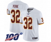 Youth Washington Redskins #32 Samaje Perine White Vapor Untouchable Limited Player 100th Season Football Jersey