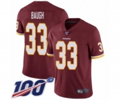 Youth Washington Redskins #33 Sammy Baugh Burgundy Red Team Color Vapor Untouchable Limited Player 100th Season Football Jersey