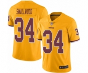 Youth Washington Redskins #34 Wendell Smallwood Limited Gold Rush Vapor Untouchable Football Jersey