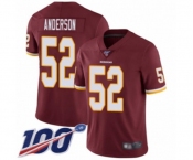 Youth Washington Redskins #52 Ryan Anderson Burgundy Red Team Color Vapor Untouchable Limited Player 100th Season Football Jersey