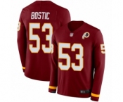 Youth Washington Redskins #53 Jon Bostic Limited Burgundy Therma Long Sleeve Football Jersey