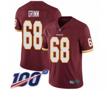 Youth Washington Redskins #68 Russ Grimm Burgundy Red Team Color Vapor Untouchable Limited Player 100th Season Football Jersey