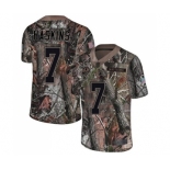 Youth Washington Redskins #7 Dwayne Haskins Limited Camo Rush Realtree Football Jersey