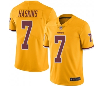 Youth Washington Redskins #7 Dwayne Haskins Limited Gold Rush Vapor Untouchable Football Jersey