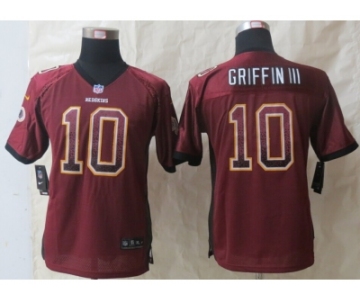 nike youth nfl jerseys Washington Red Skins #10 Griffin III Red[Elite drift fashion]